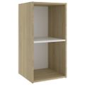 vidaXL TV skrinky 4 ks, biela+sonoma 72x35x36,5 cm, kompozitné drevo