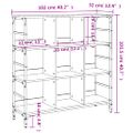 vidaXL Komoda sivá sonoma 102x32x103,5 cm kompozitné drevo