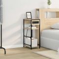 vidaXL Nočný stolík Sonoma dub 40 x 27 x 76 cm Kompozitné drevo