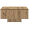 vidaXL Konferenčný stolík Artisan Dub 60x60x31,5 cm Konštrukčné drevo