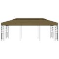 vidaXL Altánok 6x3 m, sivohnedý 180 g/m²