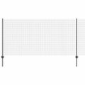 vidaXL Zvarené pletivo s podperami 10 x 1,2 m PVC potiahnutá oceľ Sivá