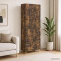 vidaXL Sada skríň 2 ks 66 x 34,5 x 90 cm Kompozitné drevo Dymový dub