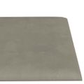 vidaXL Nástenné panely 12 ks bledosivé 60x15 cm zamat 1,08 m²