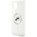 Karl Lagerfeld HC Magnetic IML Metal KC Heads puzdro pre Samsung Galaxy S25 Ultra biela