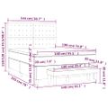 vidaXL Boxspring posteľ s matracom krémová 140x190 cm umelá koža