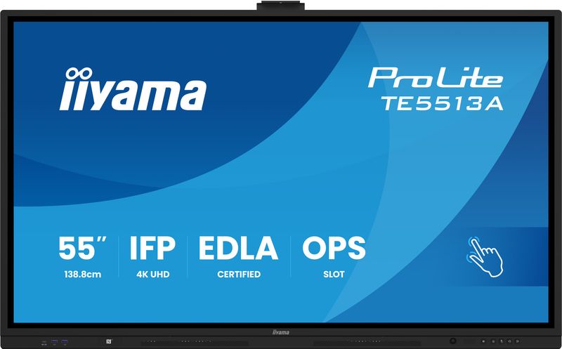 55'' iiyama TE5513A-B2AG: IPS, 4K, 40P, EDLÁ