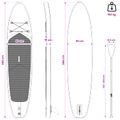 vidaXL Nafukovací paddleboard POSEIDON 366 x 81 x 15 cm Zelená pre