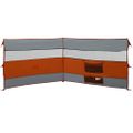 vidaXL Kempingový vetrolam sivo-oranžový 340x130 cm vodeodolný