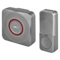 EMOS P5735SS GoSmart strieborný domový bezdrôtový zvonček do zásuvky s WiFi