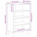 vidaXL Servírovacia skriňa Remeselný dub 57 x 35 x 89.5 cm
