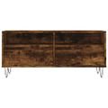 vidaXL TV skrinka dymový dub 100x34,5x44,5 cm kompozitné drevo