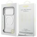 Obal Guess Metal Outline MagSafe pre iPhone 17 Pro strieborný
