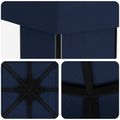 vidaXL Altánok 4 × 3 m Modrá Polyester a oceľ 190 gsm