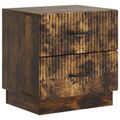vidaXL Nočný stolík Dymový dub 43 x 34,5 x 44,5 cm Kompozitné drevo