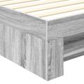vidaXL Rám postele Sivý Sonoma 80 x 200 cm Kompozitné drevo