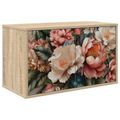 vidaXL Nástenný TV kabinet BORNE 69 x 33 x 40 cm Dub sonoma