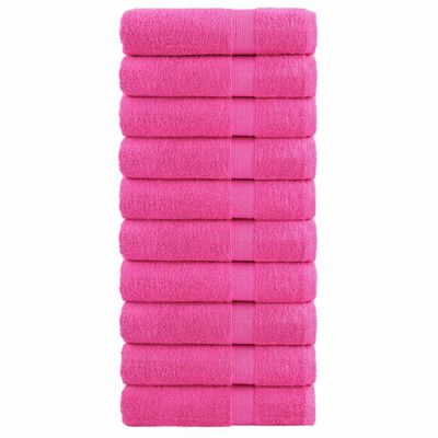 vidaXL Prémiové osušky SOLUND 10 ks ružové 70x140 cm 600 g/m2