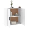 vidaXL Komoda biela 80x33x70 cm spracované drevo