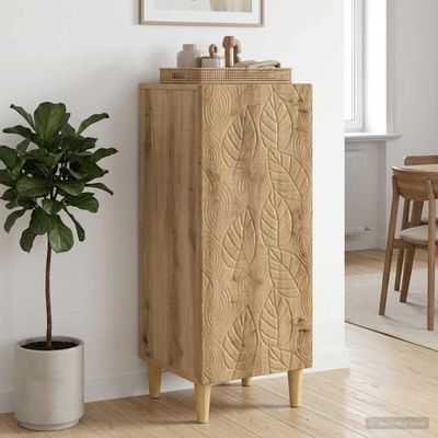 vidaXL Servírovacia skriňa Dub artisan 33 x 34,5 x 90 cm
