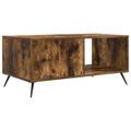 vidaXL Konferenčný stolík Dymový dub 90 x 50 x 40 cm Kompozitné drevo