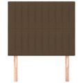 vidaXL Čelo postele tmavohnedé 100x5x118/128 cm látkové