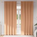 vidaXL Záclony na zatemnenie s krúžkami 2 ks Svetlohnedá 245 x 140 cm