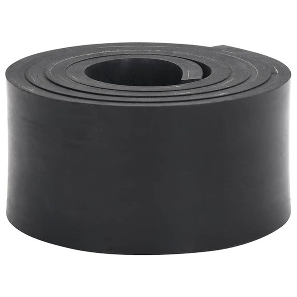 VidaXL Gumová hrana pre snežný pluh čierna 200x10x1 cm