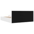 vidaXL Hydraulický posteľný rám+úložný priestor, LED, 180x200 cm