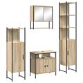 vidaXL Sada kúpeľňového nábytku 4 ks Sonoma dub 33 x 33 x 185,5 cm