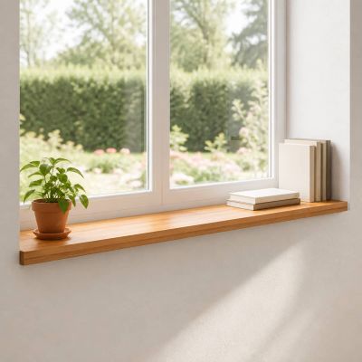 vidaXL Parapety 2 ks Svetlohnedá 110 x 25 x 2 cm Masívne bukové drevo