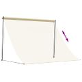 vidaXL Zaťahovacia markíza krémová 250x150 cm látka a oceľ
