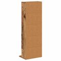 vidaXL CD Skrinka Staré drevo 33 x 23,5 x 97,5 cm Kompozitné drevo