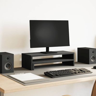 vidaXL Stojan na monitor, čierny dub, 54x22x15 cm, umelé drevo