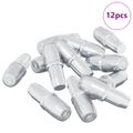 vidaXL Policová klin 12 Strieborná 7 x 16 mm Železo
