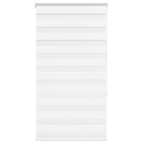 vidaXL Zebra roleta biela 75x150 cm šírka látky 70,9 cm polyester