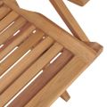 vidaXL Skladacie stoličky 2 ks 56x63x90 cm Masívne teakové drevo