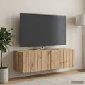 vidaXL Nástenná TV skrinka 98 x 31 x 30 cm Dub artisan