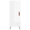 vidaXL Vysoká skrinka biela 34,5x34x180 cm spracované drevo