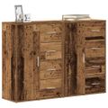 vidaXL Servírovacia skriňa 2 ks Staré drevo 60 x 31 x 84 cm