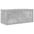 vidaXL Roh na skladovanie CD Betónovo sivá 40 x 17 x 17 cm
