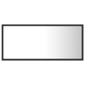 vidaXL LED kúpeľňové zrkadlo sivé 90x8,5x37 cm akryl