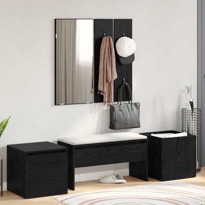 vidaXL Zostava nábytku do predsiene Nástenný 6 pcs Kompozitné drevo