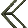 vidaXL Stojan na palivové drevo Olive Green Oceľ valcovaná za studena