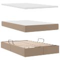vidaXL Postel s úložným prostorem a matrací Kapučínová 120 x 200 cm