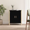 vidaXL Komoda čierna 62x38x70 cm spracované drevo