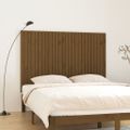 vidaXL Nástenné čelo postele medovohnedé 166x3x110 cm masívna borovica