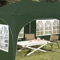 vidaXL Prístrešok na párty 575 x 288 x 245 cm Zelená Oxfordská látka