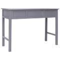 vidaXL Stôl sivý 108x45x76 cm masívne drevo paulovnia
