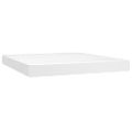 vidaXL Boxspring posteľ s matracom biela 180x200 cm umelá koža